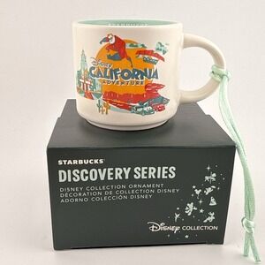 Starbucks x Disney California Adventure Discovery 2oz Espresso Mug Ornament BoxE